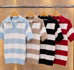 Blusa Polo Listrada Louise